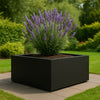 GARDRA Polyester plantenbak 80x80x40 cm - Gitzwart (RAL 9005) - Doika - Plantenbak - GARDRA -  - DOIKA-AP-5.2-RAL-9005