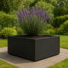 GARDRA Polyester plantenbak 80x80x40 cm - Zwartgrijs (RAL 7021) - Doika - Plantenbak - GARDRA -  - DOIKA-AP-5.2-RAL-7021