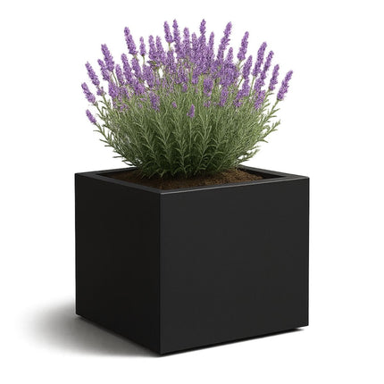 GARDRA Polyester plantenbak 80x80x60 cm - Gitzwart (RAL 9005) - Doika - Plantenbak - GARDRA -  - DOIKA-AP-05.1-RAL-9005
