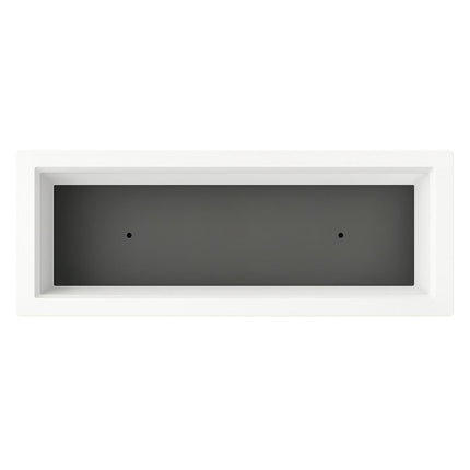 GARDRA Polyester plantenbak 90x25x80 cm - Zuiver Wit (RAL 9010) - Doika - Plantenbak - GARDRA -  - DOIKA-BP-05 9010