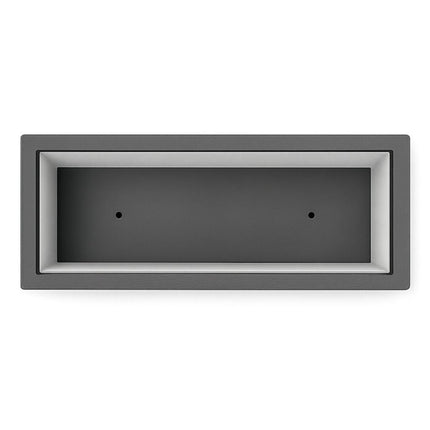 GARDRA Polyester plantenbak 90x25x80 cm - Zwartgrijs (RAL 7021) - Doika - Plantenbak - GARDRA -  - DOIKA-BP-05-RAL-7021