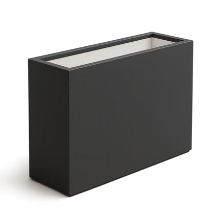 GARDRA Polyester plantenbak 90x25x80 cm - Zwartgrijs (RAL 7021) - Doika - Plantenbak - GARDRA -  - DOIKA-BP-05-RAL-7021