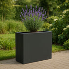 GARDRA Polyester plantenbak 90x25x80 cm - Zwartgrijs (RAL 7021) - Doika - Plantenbak - GARDRA -  - DOIKA-BP-05-RAL-7021