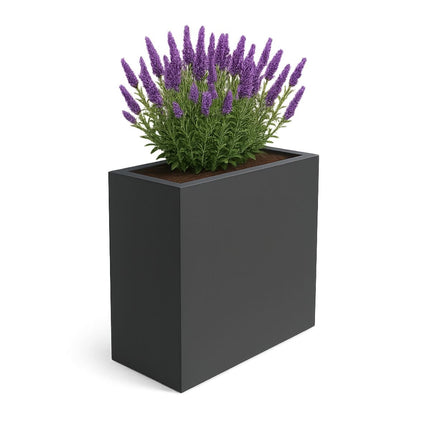 GARDRA Polyester plantenbak 90x40x90 cm - Zwartgrijs (RAL 7021) - Doika - Plantenbak - GARDRA -  - DOIKA-BP-14