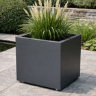 GARDRA Polyester plantenbak met wielen 70x70x70 cm - Zwartgrijs (RAL 7021) - Doika - Plantenbak - GARDRA -  - 