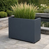 GARDRA Polyester plantenbak met wielen 90x40x90 cm - Zwartgrijs (RAL 7021) - Doika - Plantenbak - GARDRA -  - 