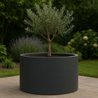 GARDRA Polyester plantenbak Ø 100x60 cm - Zwartgrijs (RAL 7021) - Doika - Plantenbak - GARDRA -  - DOIKA-FP-3 7021