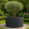 GARDRA Polyester plantenbak Ø 150x60 cm - Zwartgrijs (RAL 7021) - Doika - Plantenbak - GARDRA -  - DOIKA-FP-1-RAL-7021