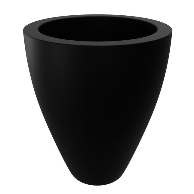 GARDRA Polyester plantenbak Ø 51x59 cm - Gitzwart (RAL 9005) - Doika - Plantenbak - GARDRA -  - DOIKA-DP-1 9005
