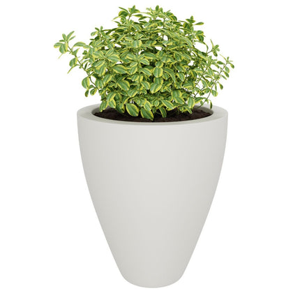 GARDRA Polyester plantenbak Ø 51x59 cm - Zuiver Wit (RAL 9010) - Doika - Plantenbak - GARDRA -  - DOIKA-DP-1 9010