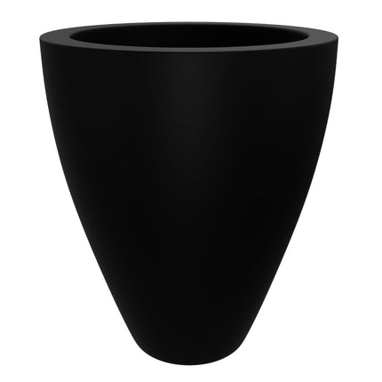 GARDRA Polyester plantenbak Ø 68x80 cm - Gitzwart (RAL 9005) - Doika - Plantenbak - GARDRA -  - DOIKA-DP-2 9005