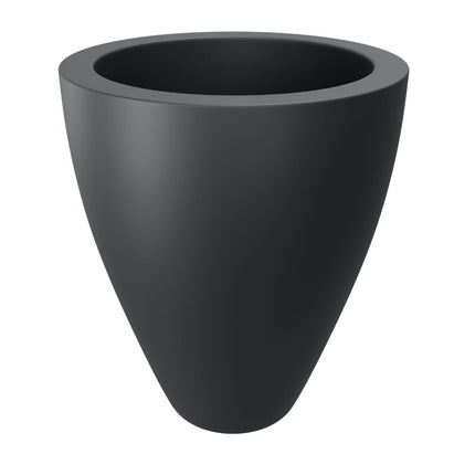 GARDRA Polyester plantenbak Ø 68x80 cm - Zwartgrijs (RAL 7021) - Doika - Plantenbak - GARDRA -  - DOIKA-DP-2 7021