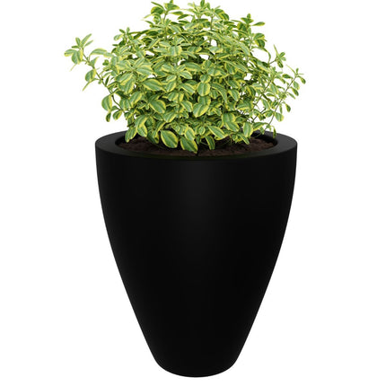 GARDRA Polyester plantenbak Ø 80x100 cm - Gitzwart (RAL 9005) - Doika - Plantenbak - GARDRA -  - DOIKA-DP-4 9005