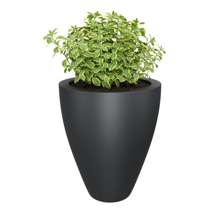 GARDRA Polyester plantenbak Ø 80x100 cm - Zwartgrijs RAL (7021) - Doika - Plantenbak - GARDRA -  - DOIKA-DP-4 7021