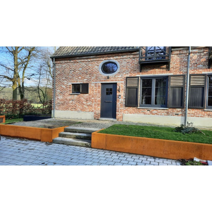 Geroba Keerwand Fronta Cortenstaal binnenhoek 100x100x35 cm - Doika - Keerwand - Geroba -  - RETACCA2