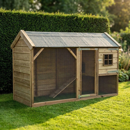 Kippenhok Kiky 243 x 95 x 148 cm - Doika - Kippenhok - Glorenza - 8720569172971 - 8720569172971