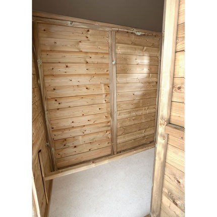 Kippenhok Luuk 448 x 179 x 183 cm - Geïmpregneerd hout - Doika - Kippenhok - Glorenza - 8720094051246 - 8720094051246