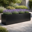 Langwerpige aluminium plantenbak 200x50x60 cm - Gitzwart (RAL 9005) - Doika - Plantenbak - Geroba -  - Artus12