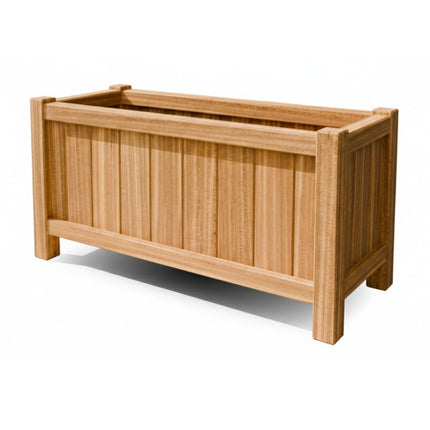 Langwerpige Hardhouten plantenbak met poten 120x50x60 cm - Doika - Plantenbak - Geroba -  - FUSTAH6