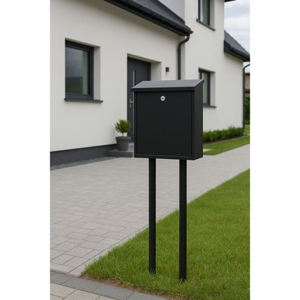 Practo Garden Brievenbussen Amsterdam Mat Zwart | Set van 8 stuks - Doika - Brievenbusset - Practo Garden -  - 8 stuks van B150N