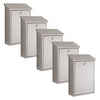 Practo Garden Brievenbussen Dallas RVS | Set van 5 stuks - Doika - Brievenbusset - Practo Garden -  - 5 stuks van B502