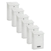 Practo Garden Brievenbussen Dublin Wit | Set van 6 stuks - Doika - Brievenbusset - Practo Garden -  - 6 stuks van B311B