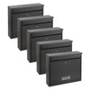 Practo Garden Brievenbussen Oxford Mat Zwart | Set van 5 stuks - Doika - Brievenbusset - Practo Garden -  - 5 stuks van B303N