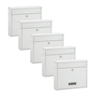 Practo Garden Brievenbussen Oxford Wit | Set van 5 stuks - Doika - Brievenbusset - Practo Garden -  - 5 stuks van B303B