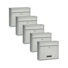 Practo Garden Brievenbussen Oxford zilvergrijs | Set van 5 stuks - Doika - Brievenbusset - Practo Garden -  - 5 stuks van B303A
