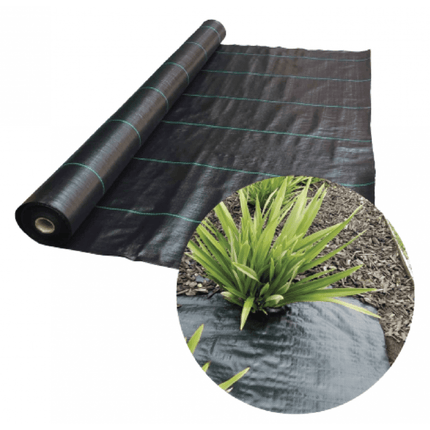 Practo Gronddoek/Worteldoek 100gram per m2 1000x210 cm - zwart - Doika - Gronddoeken - Practo Garden -  - TG302.110