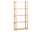 Practo Houten opbergrek 175x80x30 cm – 5 legborden - Doika - Opbergrekken - Practo Home -  - H205