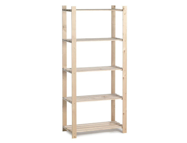 Practo Houten opbergrek 175x80x40 cm – 5 legborden - Doika - Opbergrekken - Practo Home -  - H206