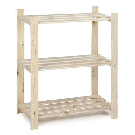 Practo Houten opbergrek 95x80x40 cm – 3 legborden - Doika - Opbergrekken - Practo Home -  - H202/40