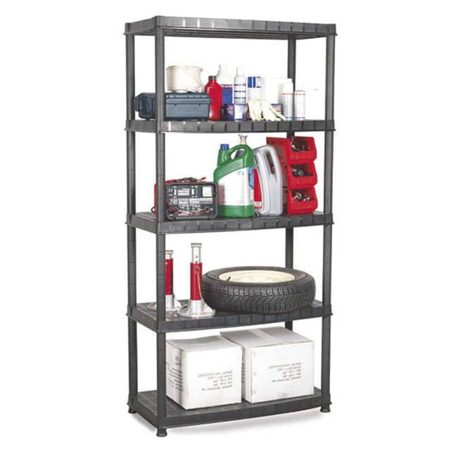 Practo Kunststof opbergrek 185x85x40 cm – 5 legborden - Doika - Opbergrekken - Practo Home -  - X081
