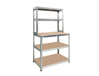 Practo Metalen opbergrek 180x100x30.5/60 cm – 5 legborden – Galva - Doika - Opbergrekken - Practo Home -  - M18010060/30.5