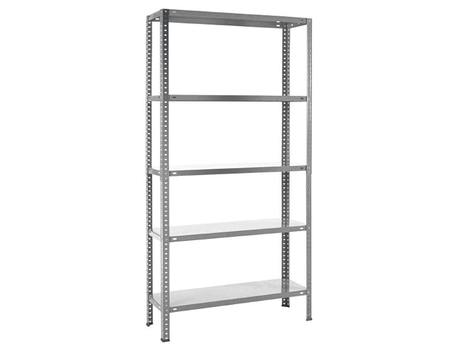 Practo Metalen opbergrek 180x90x30 cm – 5 legborden – Galva - Doika - Opbergrekken - Practo Home -  - M131GA