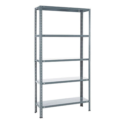 Practo Metalen opbergrek 180x90x30 cm – 5 legborden – Grijs - Doika - Opbergrekken - Practo Home -  - M131G