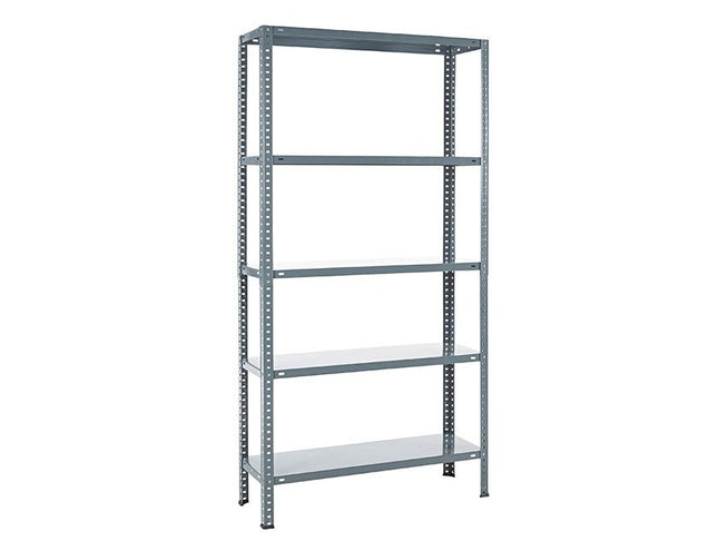 Practo Metalen opbergrek 180x90x30 cm – 5 legborden – Grijs - Doika - Opbergrekken - Practo Home -  - M131G