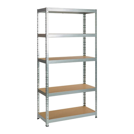 Practo Metalen opbergrek 180x90x40 cm – 5 legborden – Galva - Doika - Opbergrekken - Practo Home -  - M840