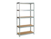 Practo Metalen opbergrek 180x90x40 cm – 5 legborden – Galva - Doika - Opbergrekken - Practo Home -  - M840
