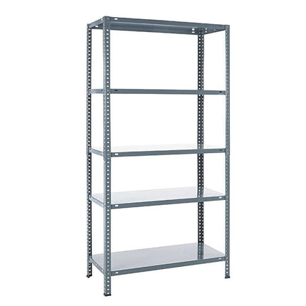 Practo Metalen opbergrek 180x90x40 cm – 5 legborden – Grijs - Doika - Opbergrekken - Practo Home -  - M141G