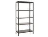 Practo Metalen opbergrek 180x90x40 cm – 5 legborden – Zwart - Doika - Opbergrekken - Practo Home -  - M141N