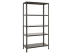 Practo Metalen opbergrek 180x90x40 cm – 5 legborden – Zwart - Doika - Opbergrekken - Practo Home -  - M141N