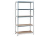 Practo Metalen opbergrek 180x91x45 cm – 5 legborden – Galva - Doika - Opbergrekken - Practo Home -  - M843