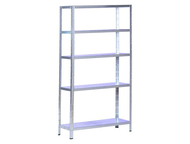 Practo Metalen opbergrek 190x100x40 cm – 5 legborden – Galva - Doika - Opbergrekken - Practo Home -  - M340