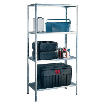 Practo Metalen opbergrek 200x100x50 cm – 4 legborden – Galva - Doika - Opbergrekken - Practo Home -  - M350