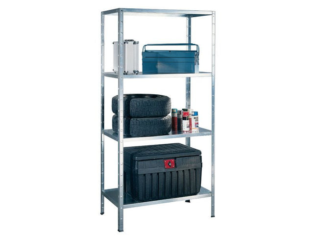 Practo Metalen opbergrek 200x100x50 cm – 4 legborden – Galva - Doika - Opbergrekken - Practo Home -  - M350