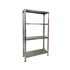 Practo Metalen Rek Heavy Duty 150x75x30 cm – 4 legborden – Zwart - Doika - Opbergrekken - Practo Home -  - M1507530.4N