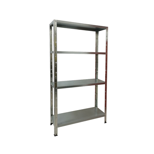 Practo Metalen Rek Heavy Duty 150x75x30 cm – 4 legborden – Zwart - Doika - Opbergrekken - Practo Home -  - M1507530.4N