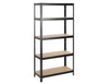 Practo Metalen Rek Heavy Duty 180x90x40 cm – 5 legborden – Zwart - Doika - Opbergrekken - Practo Home -  - M1809040.5N